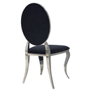 Valgomojo kėdė Black Glamour silver