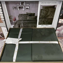 Patalynės komplektas "Clover Dark Green", 6 dalių, 200x220 cm