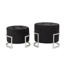 Juodų pufų komplektas Naglem