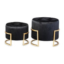 Juodų pufų komplektas Naglim