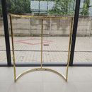 Metalinis pusapvalis auksinis stovas 2