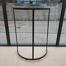 Metalinis, pusapvalis juodas stovas