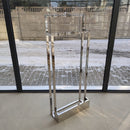 Sidabrinis diržų stovas