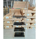 Metalinė kabykla su lentynomis Barrel