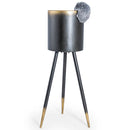 Vazono dekoracija sidabrinis eziukas